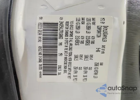 2007 Chrysler Town & Country Touring из США, поврежденный, VIN 2A4GP54L27R160063